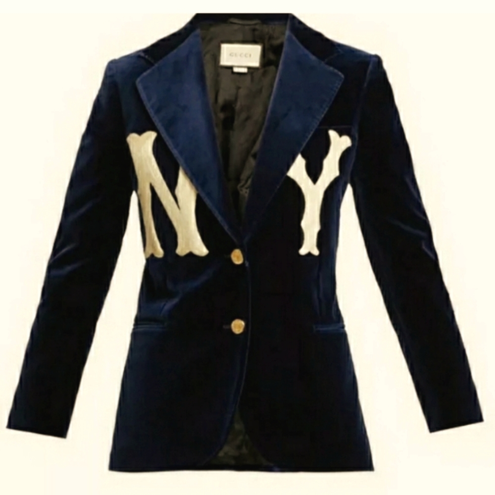 Blue Velvet Gucci NY Blazer